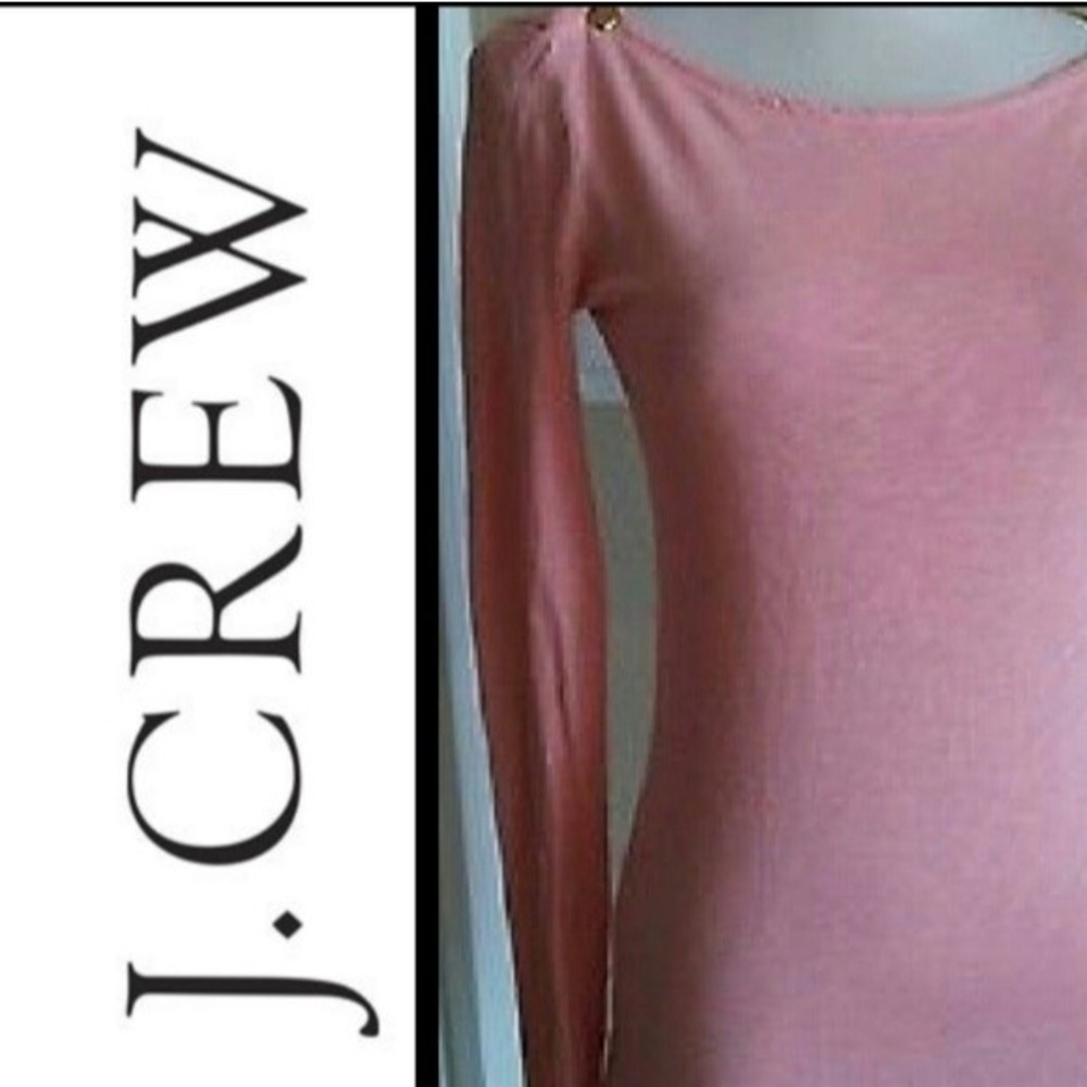 NEW J.Crew Tee Top Dusty Pink Long Sleeve Top XS WOMENS X-Small
